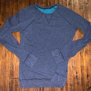 Lululemon Crewneck Pullover Navy w/ Teal Stitching